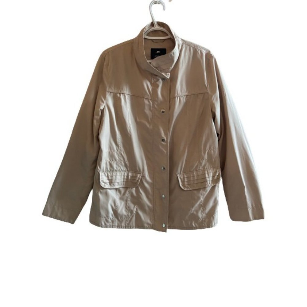 Women's Beige Utility / Field Windbreaker Jacket Size XL